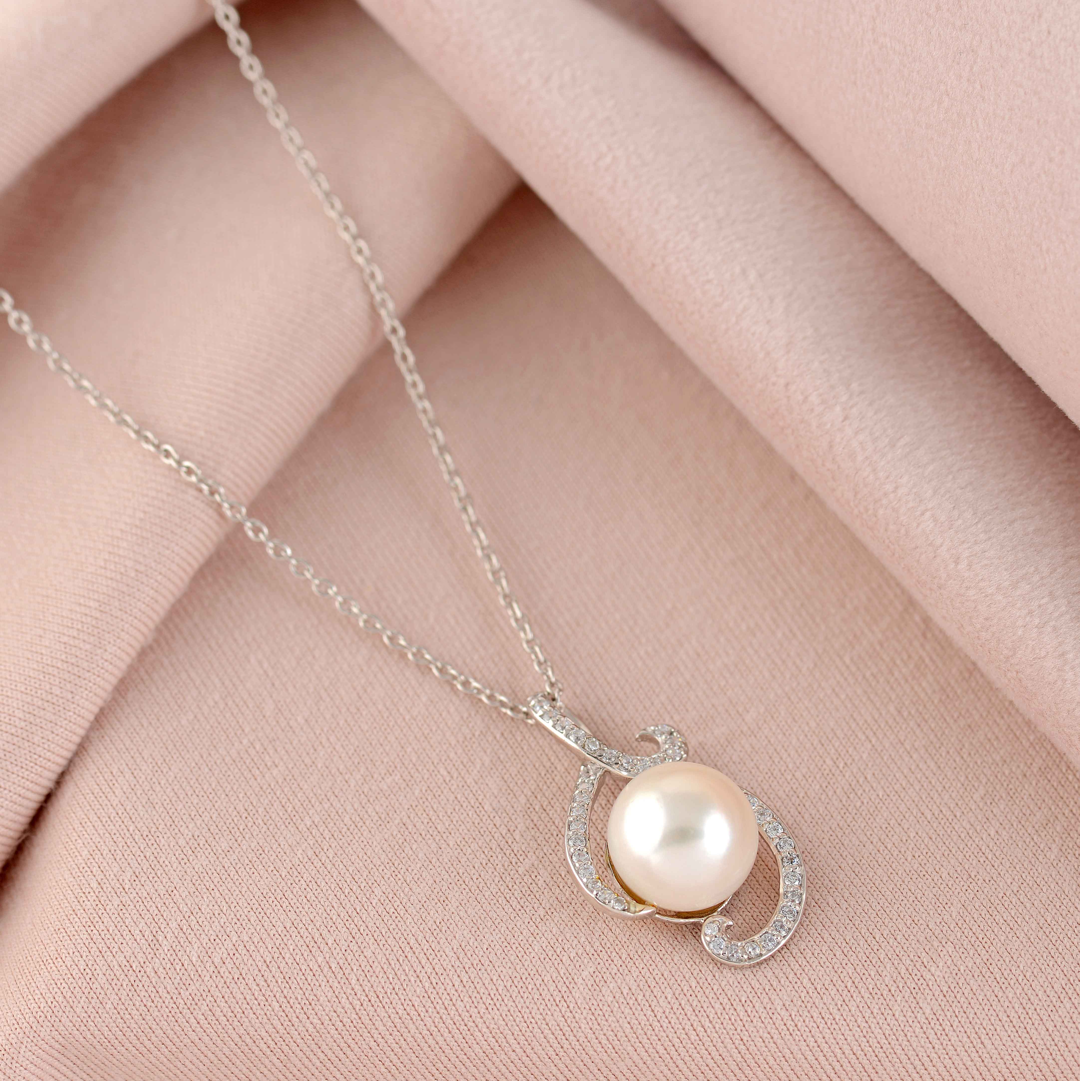 Stylish Natural Freshwater Pearl Necklace Chain - Krishna Jewellers Pearls and Gems